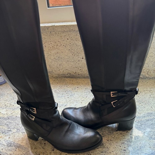 Kalogiou black boots like new, size 39 with wide fit