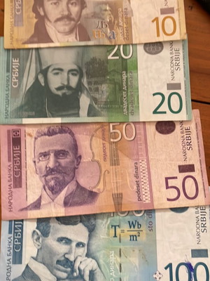 180 Serbian dinars banknotes like new