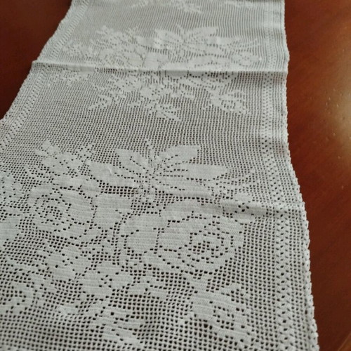 Handmade knitted table runner new