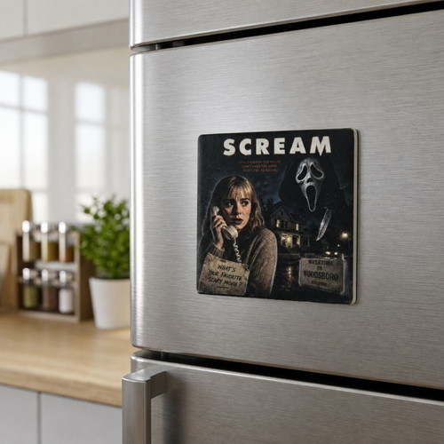 Scream Ghostface Ceramic Fridge Magnet 57×57 mm new