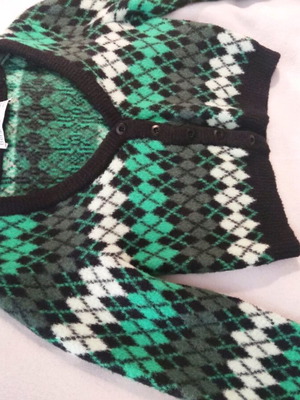 Μάλλινο cropped ζακετάκι Bershka καινούργιο, πολύχρωμο, μέγεθος Μ