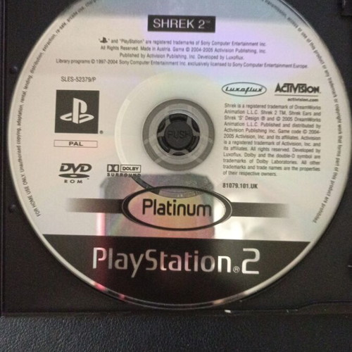 Shrek 2 PS2 game used, good condition