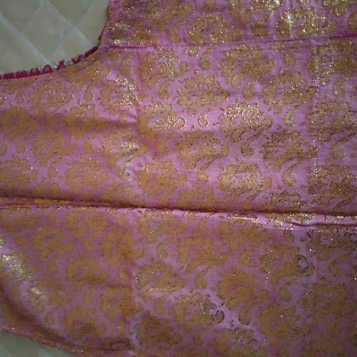 Traditional costume set of silk brocade vest and shalwar like new