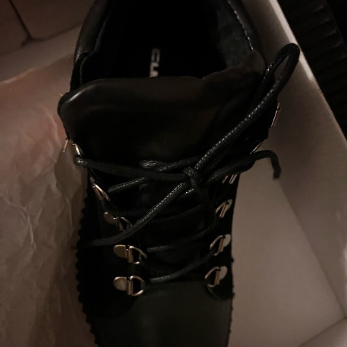 Coimbra black ankle boots size 38 new, genuine suede leather