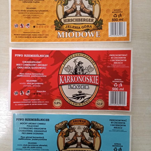 Polish microbrewery labels new with 2 Greek soft drink labels gift