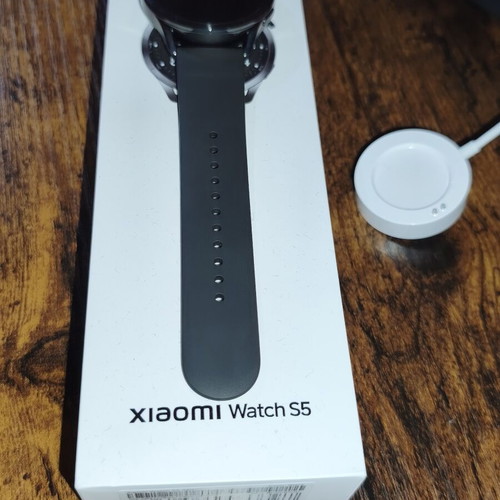 Xiaomi Watch S5 smartwatch with charger and box
