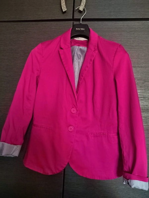Stradivarius jacket used, fuchsia, size L