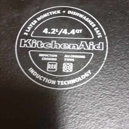 Kitchen Aid frying pan with lid used, in excellent condition