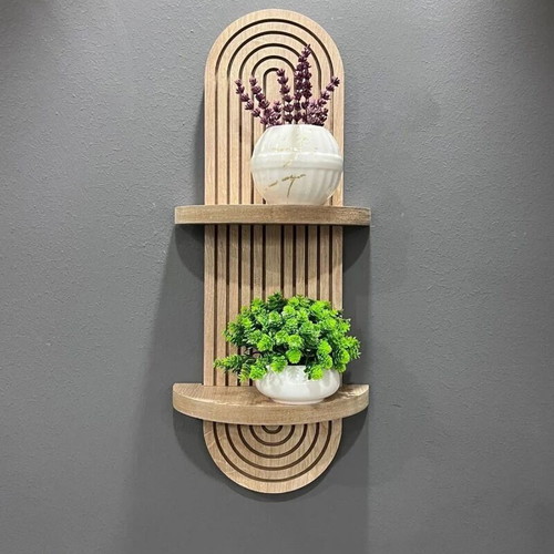 Oak wall shelf new, decorative 54x16 cm