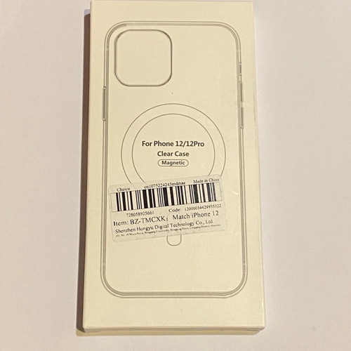 iPhone 12/12pro Clear Case with MagSafe new