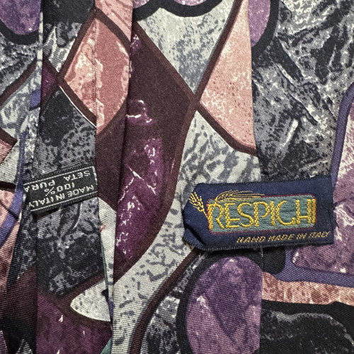Vintage tie set of 3 used, Respighi silk Italy, Motivo & Brixon