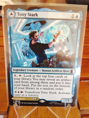 Magic the Gathering Tony Stark card new, Marvel Superheroes