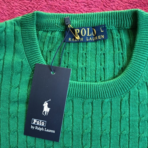 Ralph Lauren Knit Polo Size L New With Tags Green