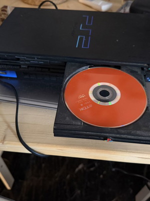 PlayStation 2 with HDMI adaptor used, chipmodded