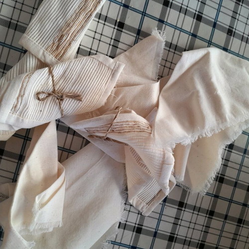 Pack of 10 new decorative fabric rolls