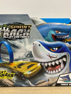Car track with shark new