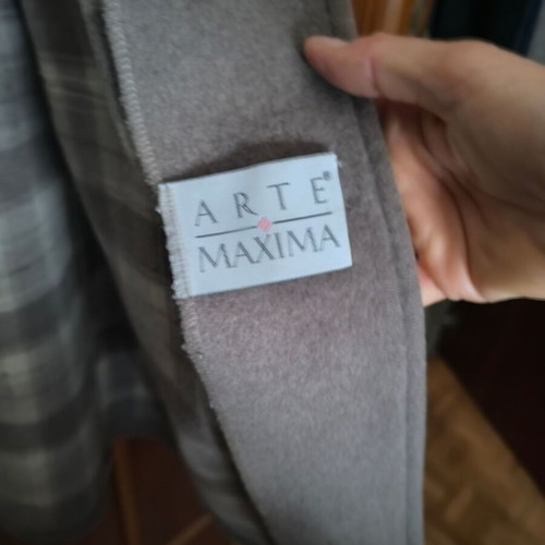 Wool coat used, women's beige, size XL