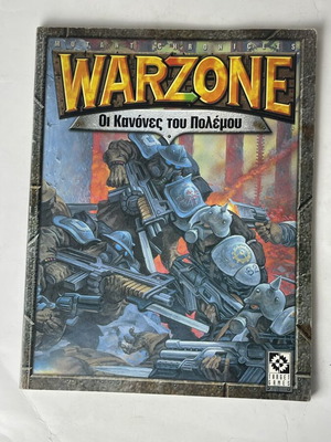 Warzone 2nd Edition The Rules of War Greek rulebook used