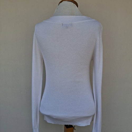 Pomodoro knitted sweater white XL like new