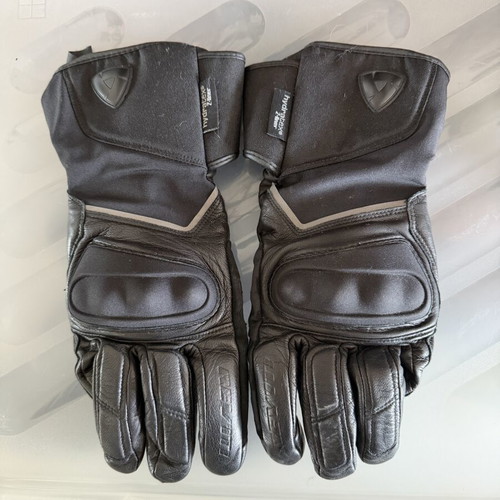 Revit Hydra H2O motorcycle gloves used, waterproof, large