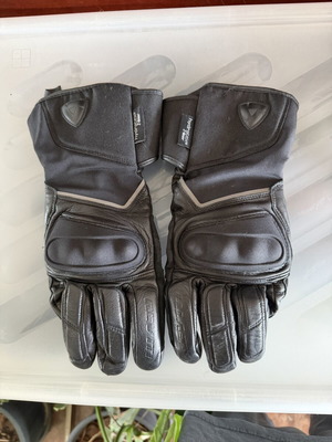 Revit Hydra H2O motorcycle gloves used, waterproof, large