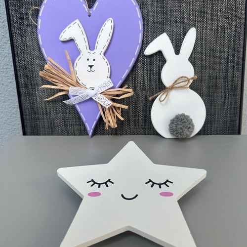 Wooden decorative items for kids' room all together like new