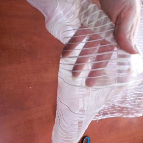 Transparent curtain for curtain rod used 1.40x1.40cm