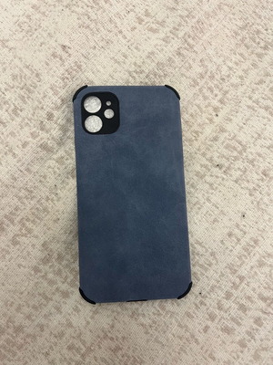 iPhone 11/12 leather case blue new