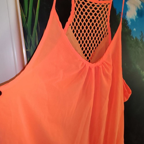 Colisha Womens Casual Neon Sundress Chiffon sleeveless mini dress new