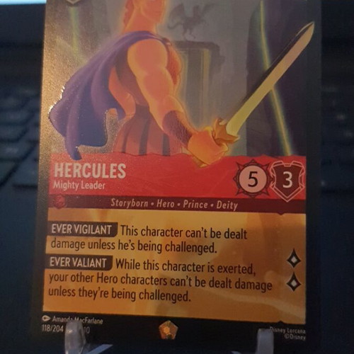 Hercules Mighty Leader 118/204 Whispers in the Well Disney Lorcana TCG card like new