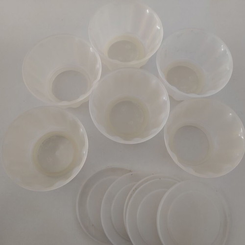 Jelly caramel molds used, set of 6 small