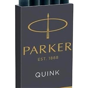 7 τεμάχια Αμπούλες πένας μελάνι μαύρο πακέτο 5 τεμαχίων Parker quink