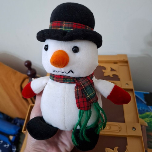 Plush Snowman 15 cm like new Christmas decoration