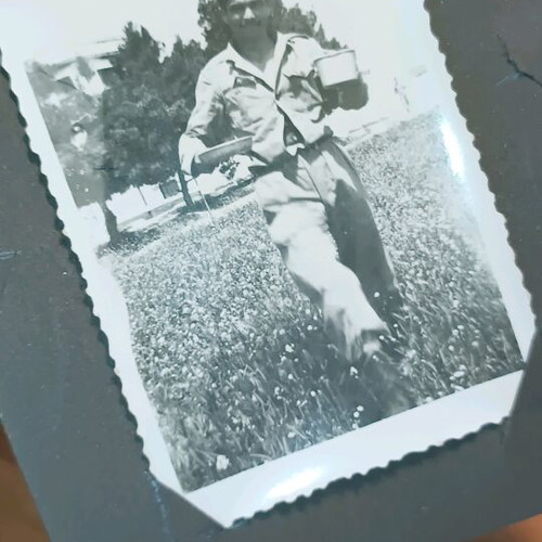 Old military photograph used