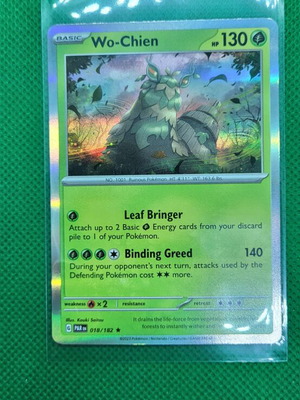 Wo-Chien Holo Rare Paradox Rift Pokemon TCG card new