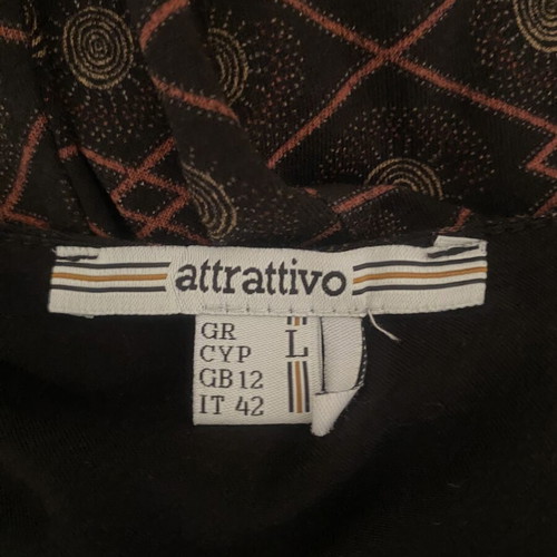 Attrattivo long dress large with open back, like new, brown