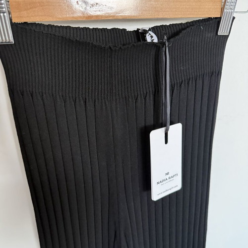 Nadia Rapti knitted pants new, size S 36 8, black