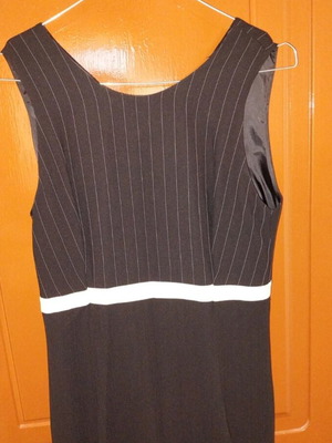 Fabric jumpsuit like new, black and white