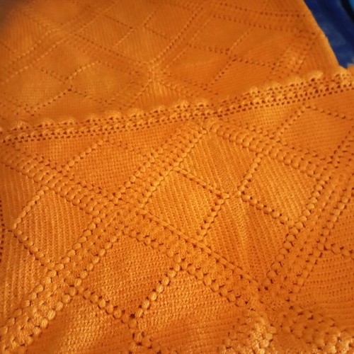 Woolen handmade blanket like new, 200x200 cm, heavy