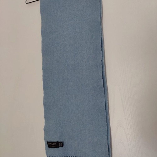 John Hanly scarf used, 30% cashmere 70% wool, blue