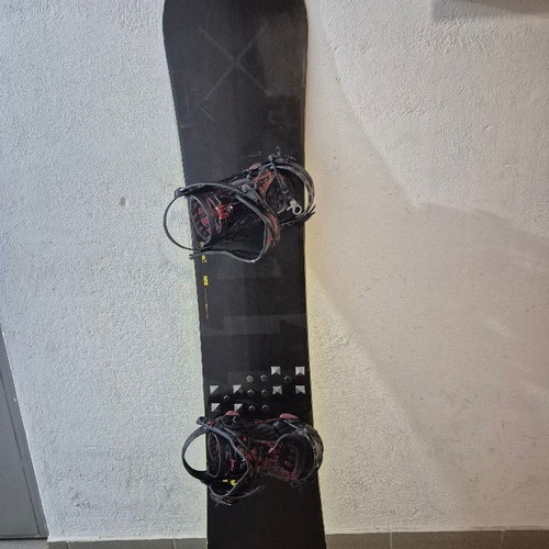 Snowboard Ride Highlight UL 158 with bindings used, ultralight