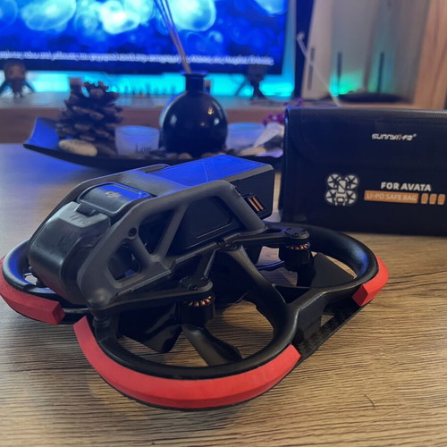 DJI Avata drone used with ND filters, 4 batteries, charger, and extras