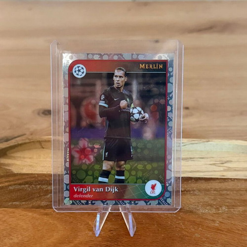 Virgil Van Dijk Vintage Merlin Refractor Card TOPPS Merlin 2024/25 new