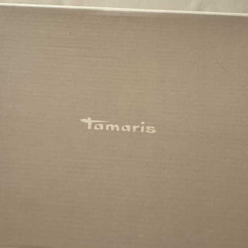 Tamaris Mary Jane patent leather pumps with straps and block heel