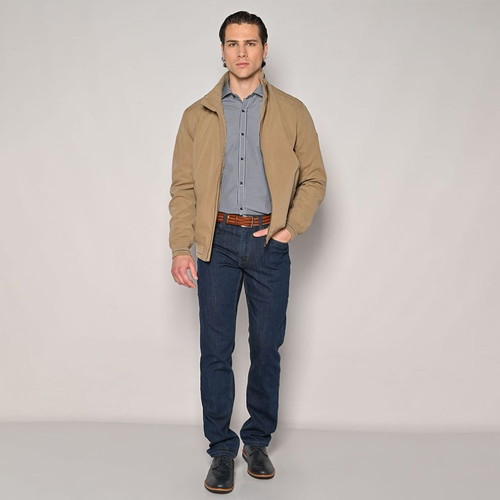 Sogo Men's Jacket New Beige With Elastic