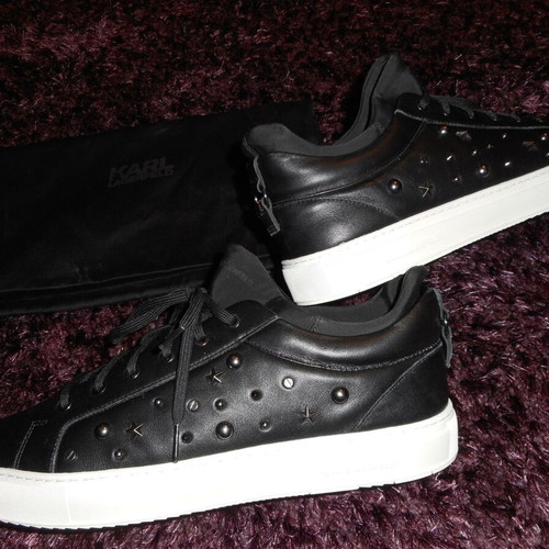 Karl Lagerfeld Kupsole Eclipse Stud Lace Sneakers black new size 46