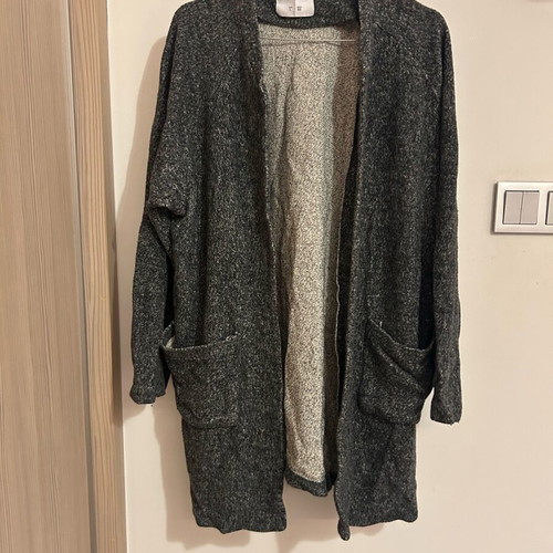 Zara long grey panofori like new, size L