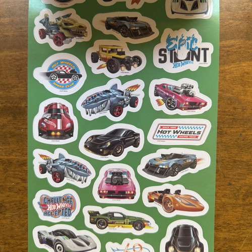 Hot Wheels Sticker Fun over 100 Reusable Stickers Mattel new