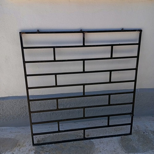 Solid iron window grille, 100x100 cm