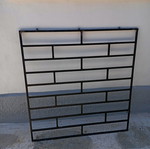 Solid iron window grille, 100x100 cm